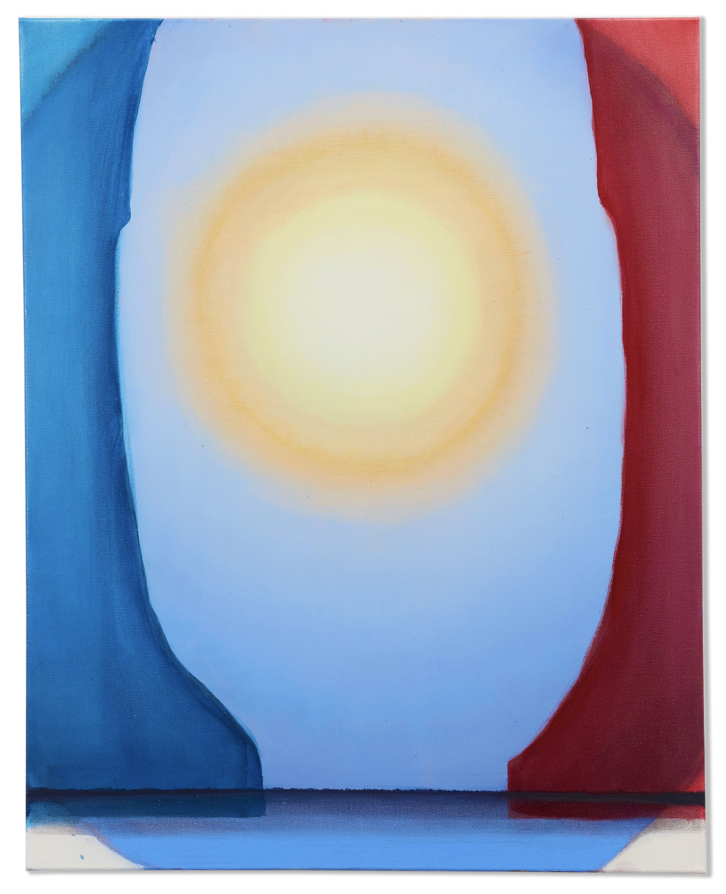 Sky Light, 22"x30," oil and acrylic on canvas, 2024
