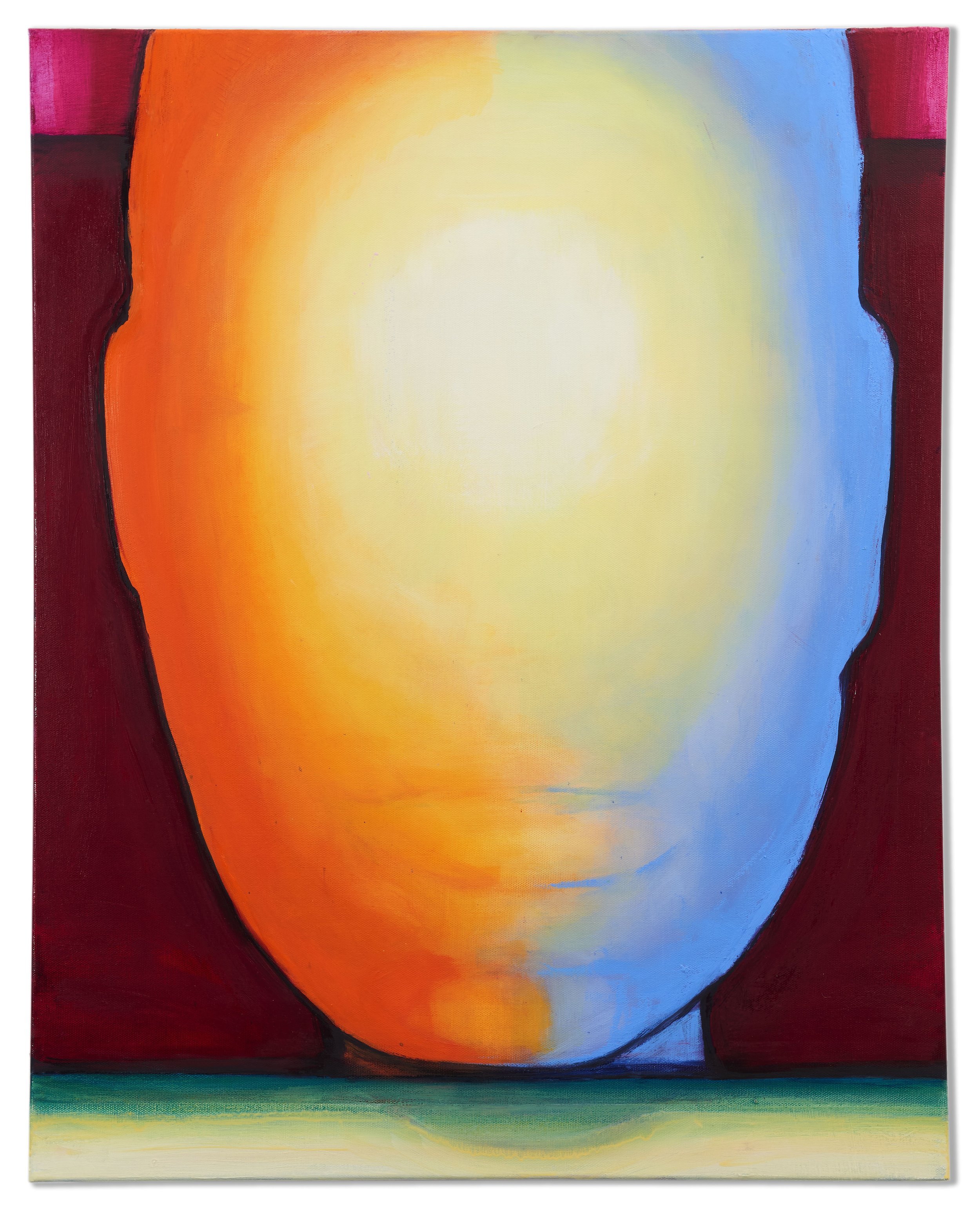 Flood Light, 22"x30," oil and acrylic on canvas, 2024
