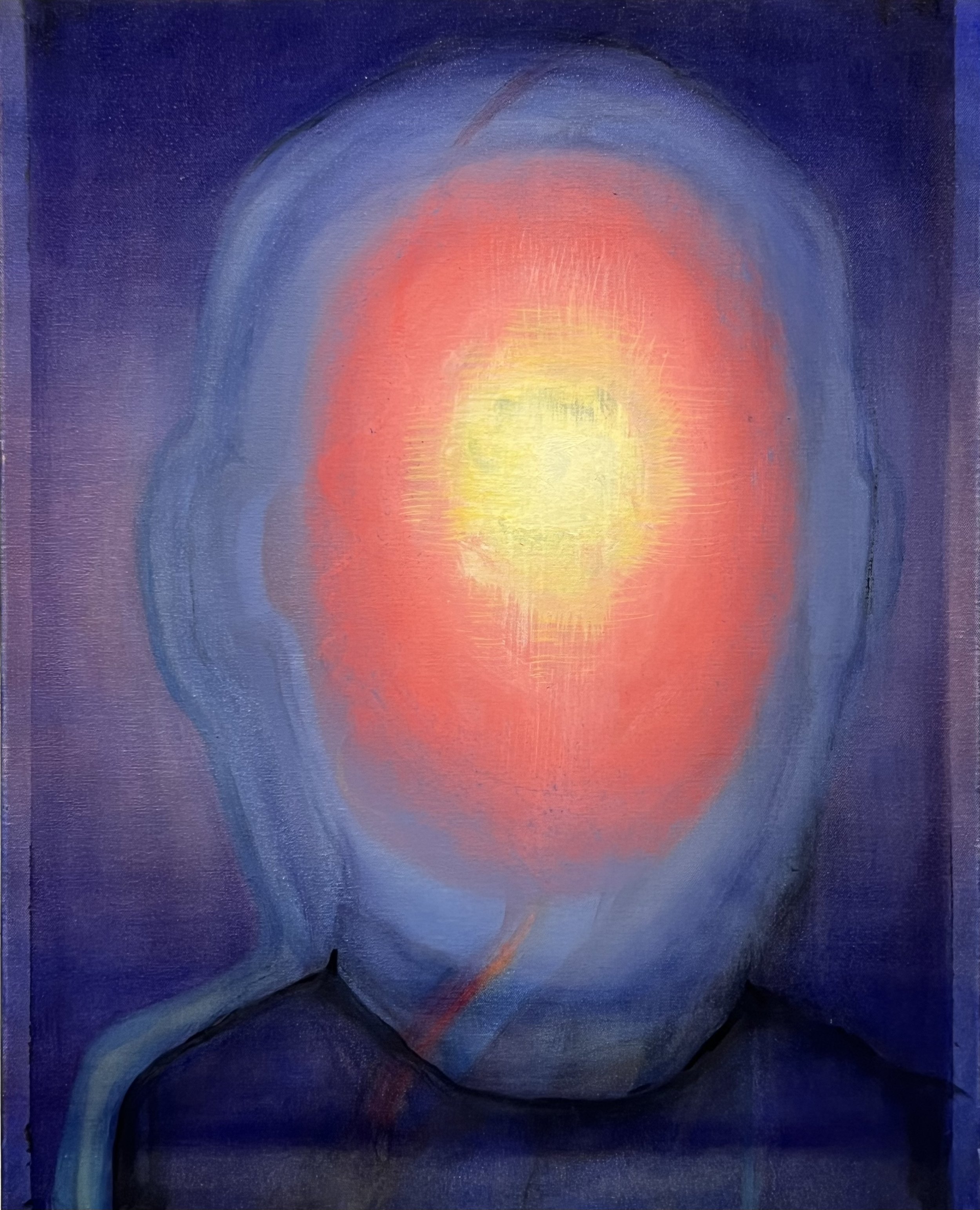 Head Light, 22"x30, oil and acrylic on canvas, 2025