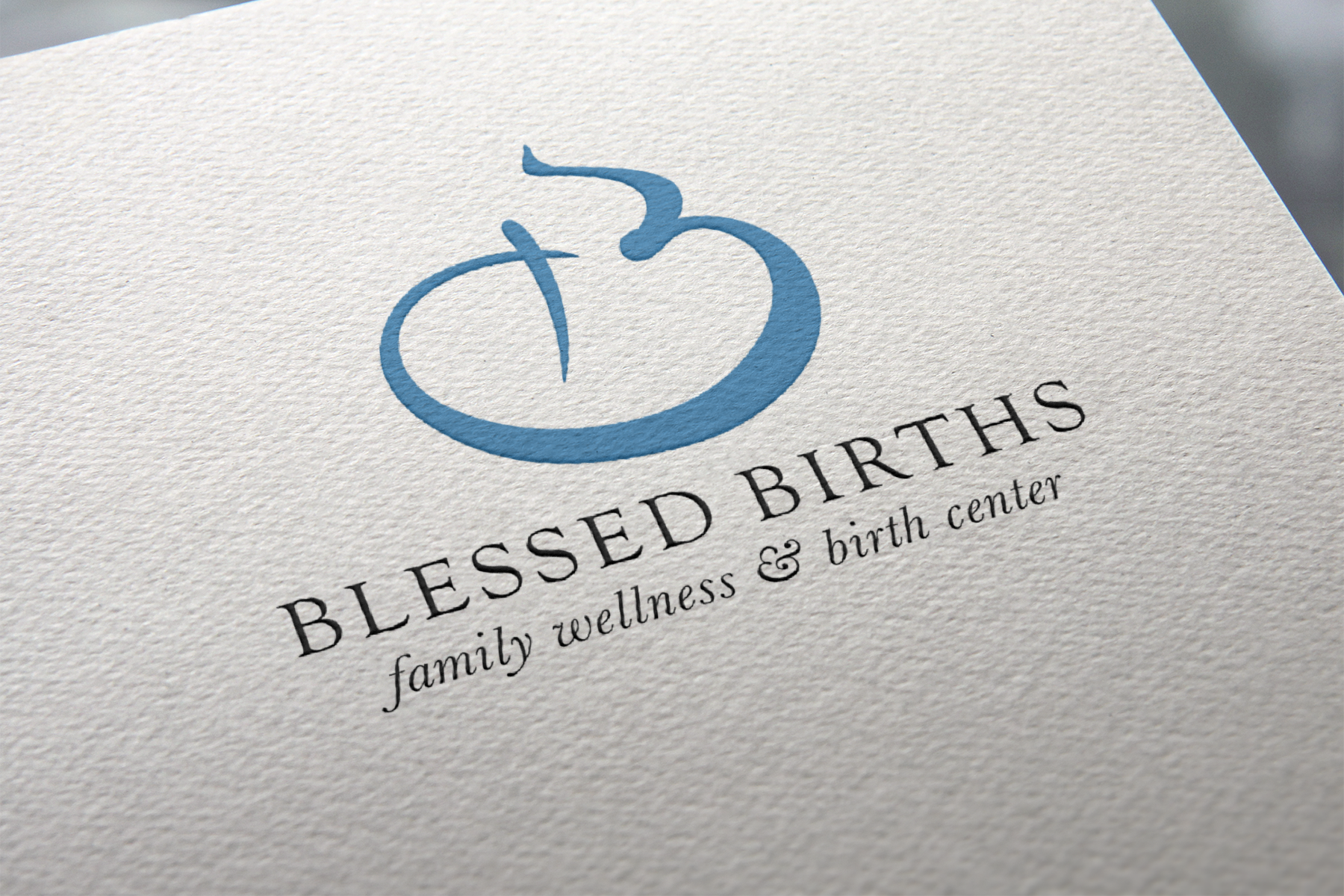 Simple icon depicting both a capital ‘B’ and an expecting belly.