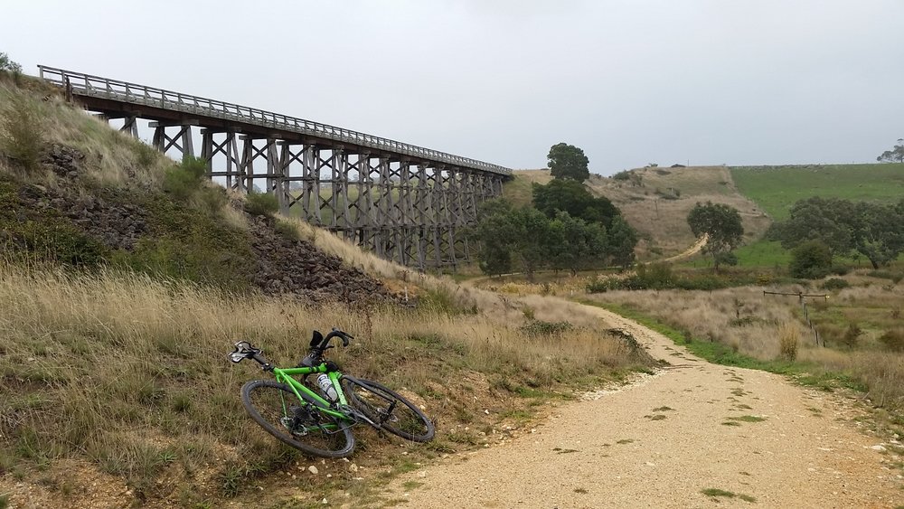 Ballarat Skipton rail trail bridge