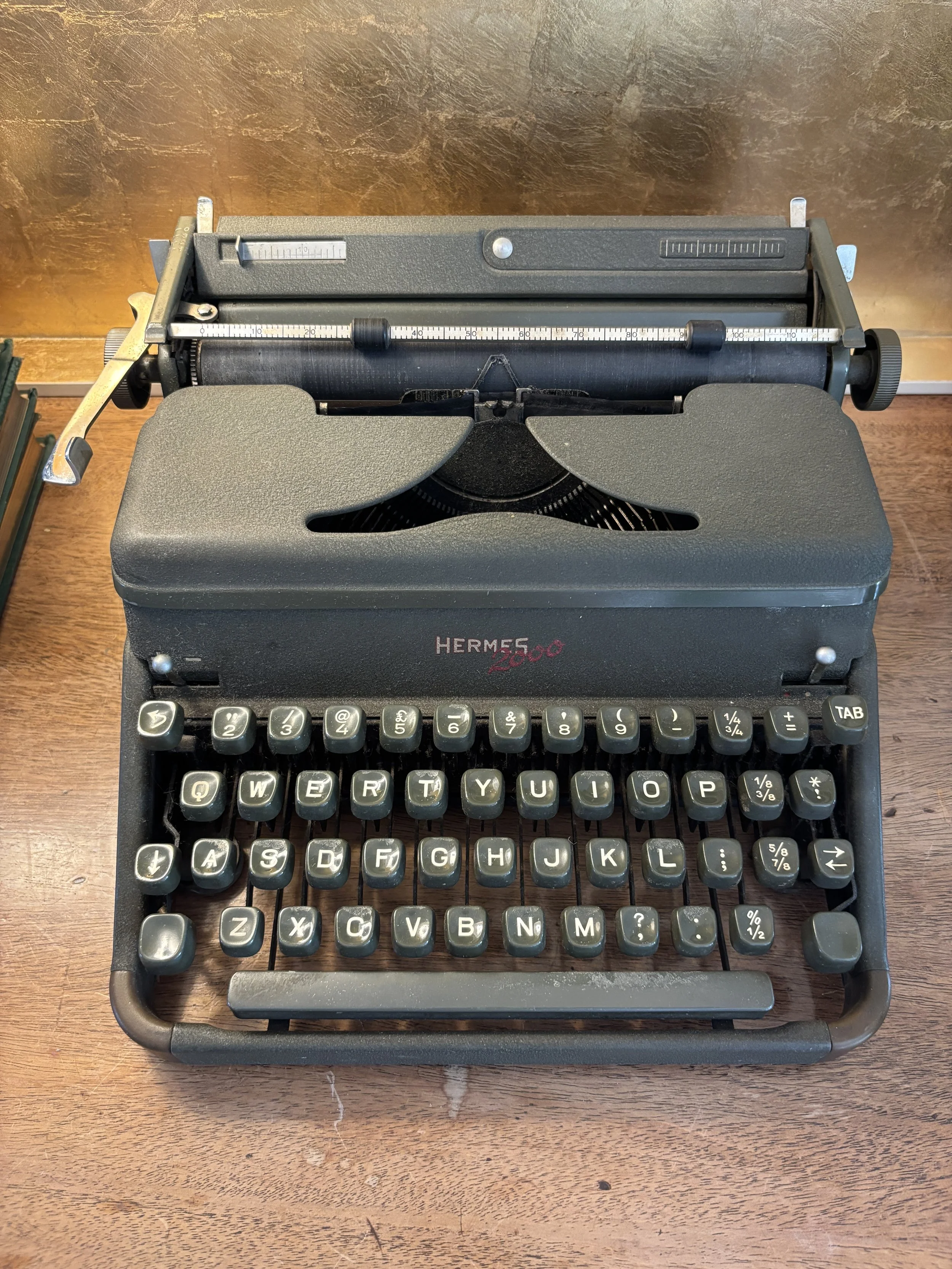 Vintage 1946 Hermes 2000 Typewriter with Original Case