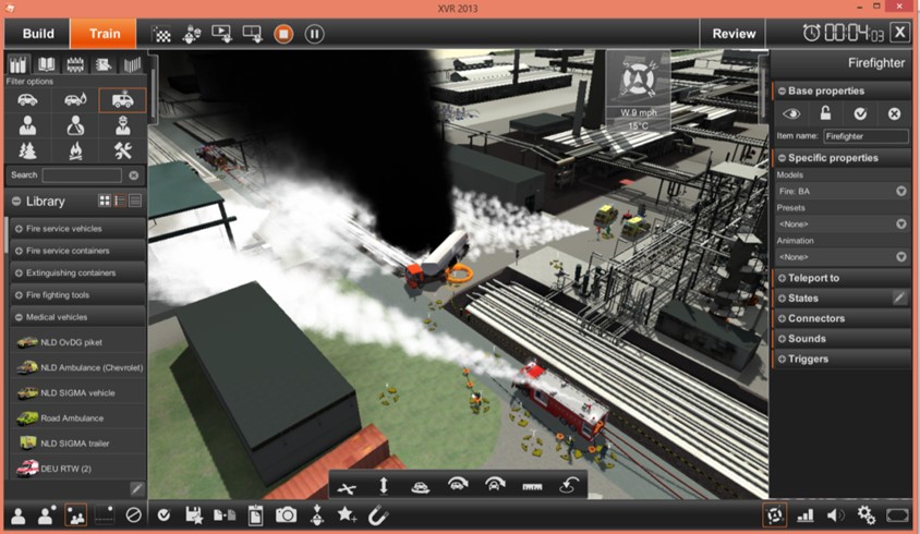 XVR On Scene module provides immersive 3D visualisation of an incident scenario