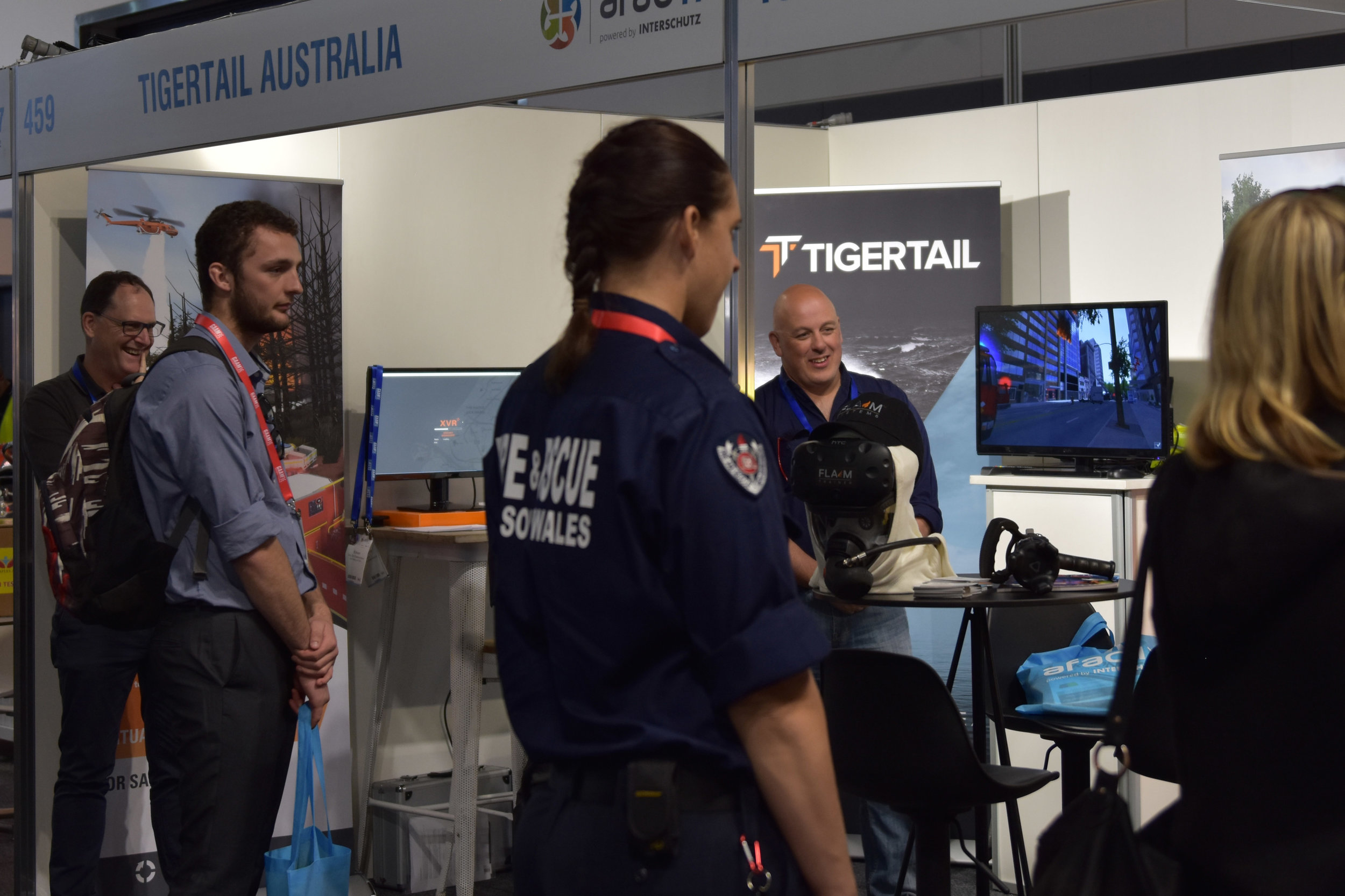 XVR virtual reality training software on show at AFAC17