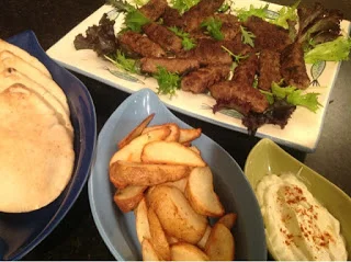 Spicy Lamb Kebabs with Pita Pockets
