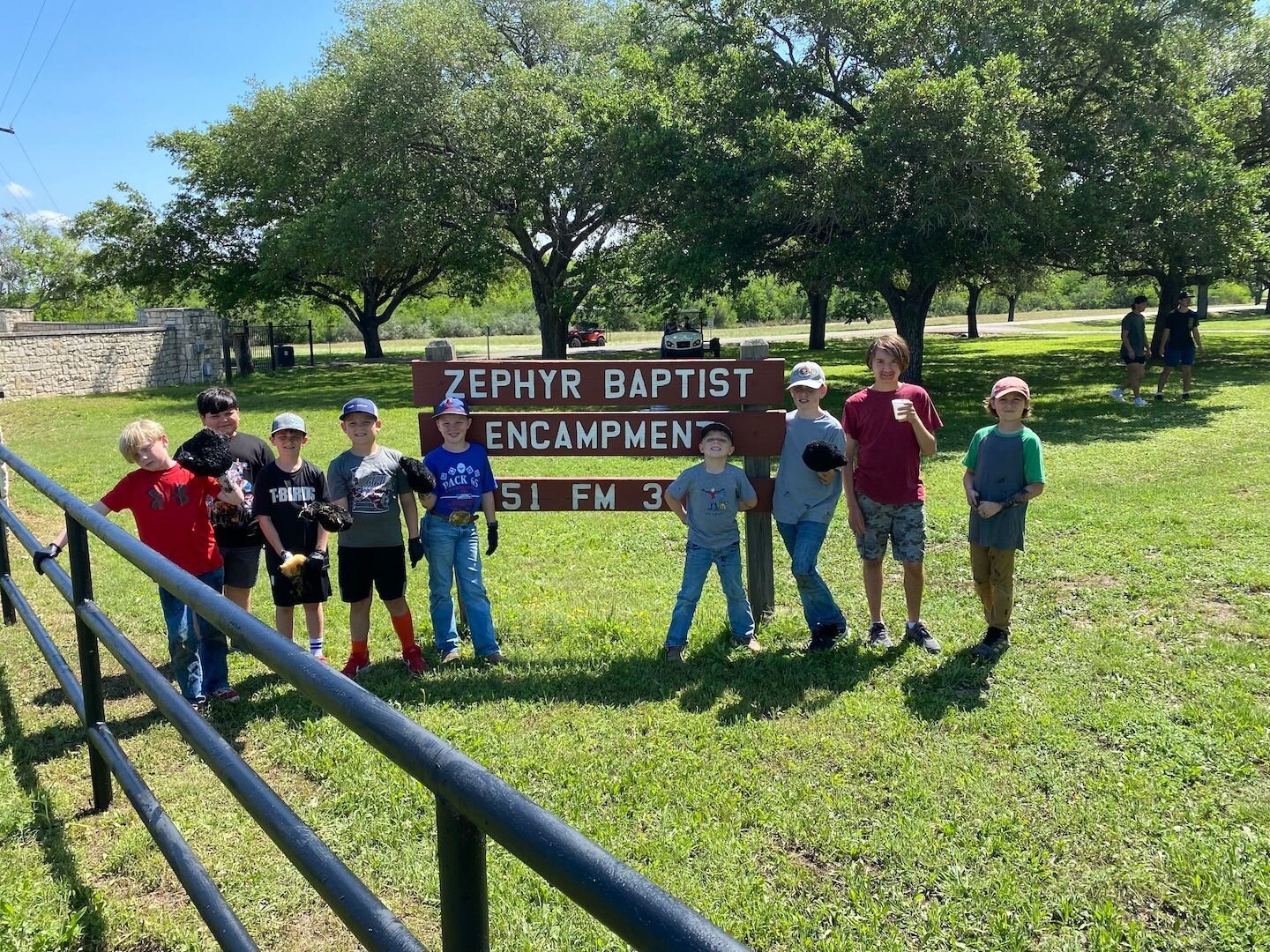 We have been blessed with some AMAZING volunteer groups this spring! 

We want to give a special shout out to Oak Hills Community Church in Floresville. Their students helped clear brush from the alleys of our new zipline! 

We also had Cub Scount Pa