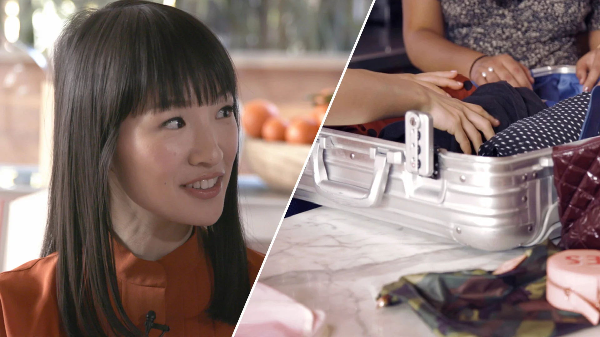 MARIE KONDO PACKS A SUITCASE