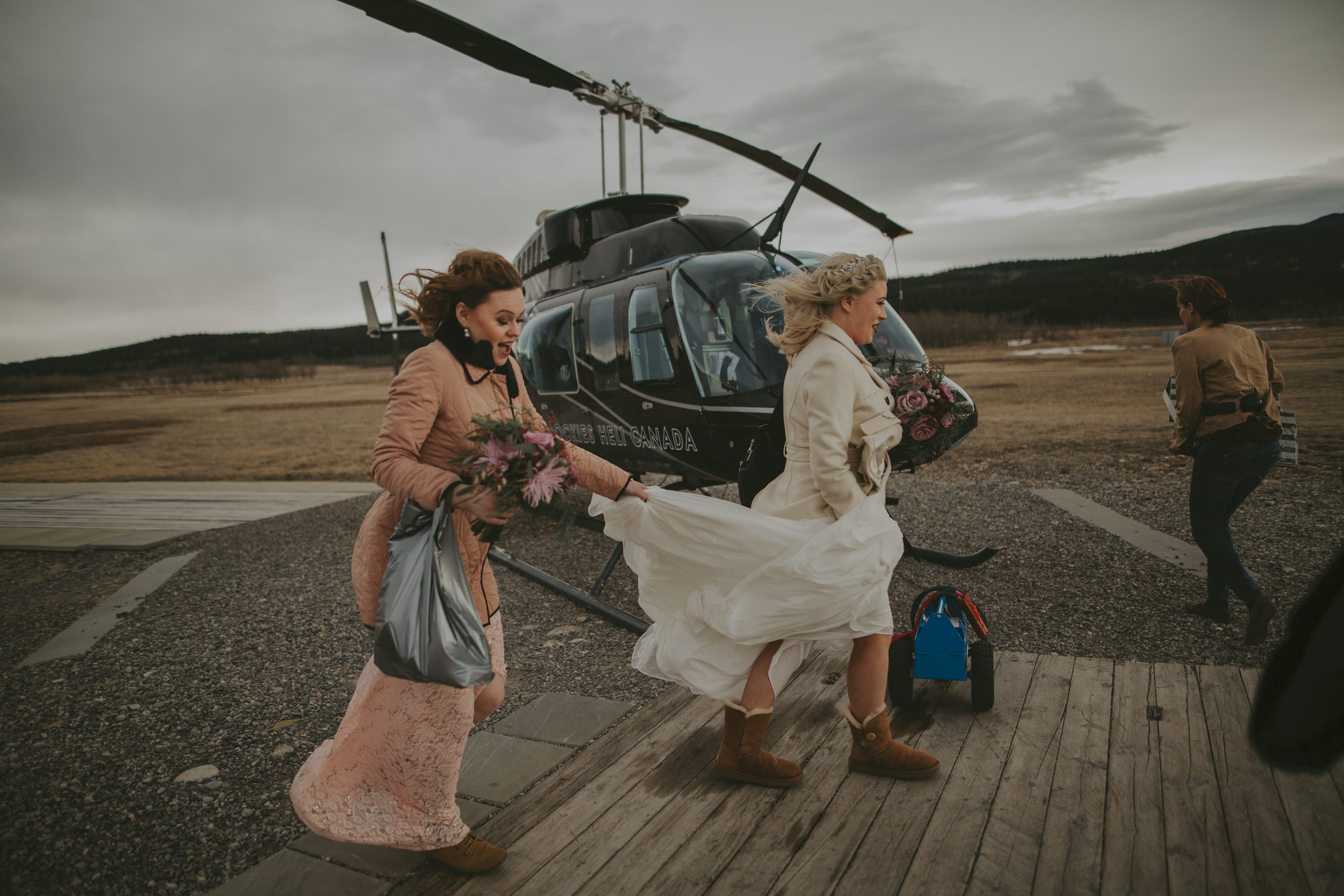 Helicopter Wedding, Banff Heli Wedding Photographers, Destination Wedding Photography, Best Destination Elopement Photographers, Adventure Elopement Weddings