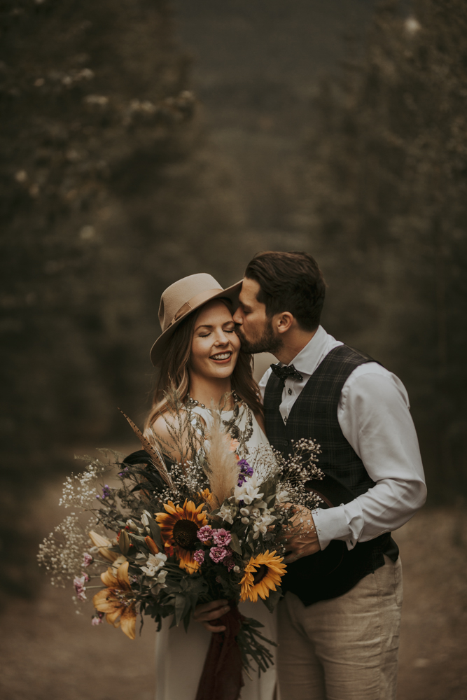 Best Banff Elopement Intimate Romantic Wedding Photographers