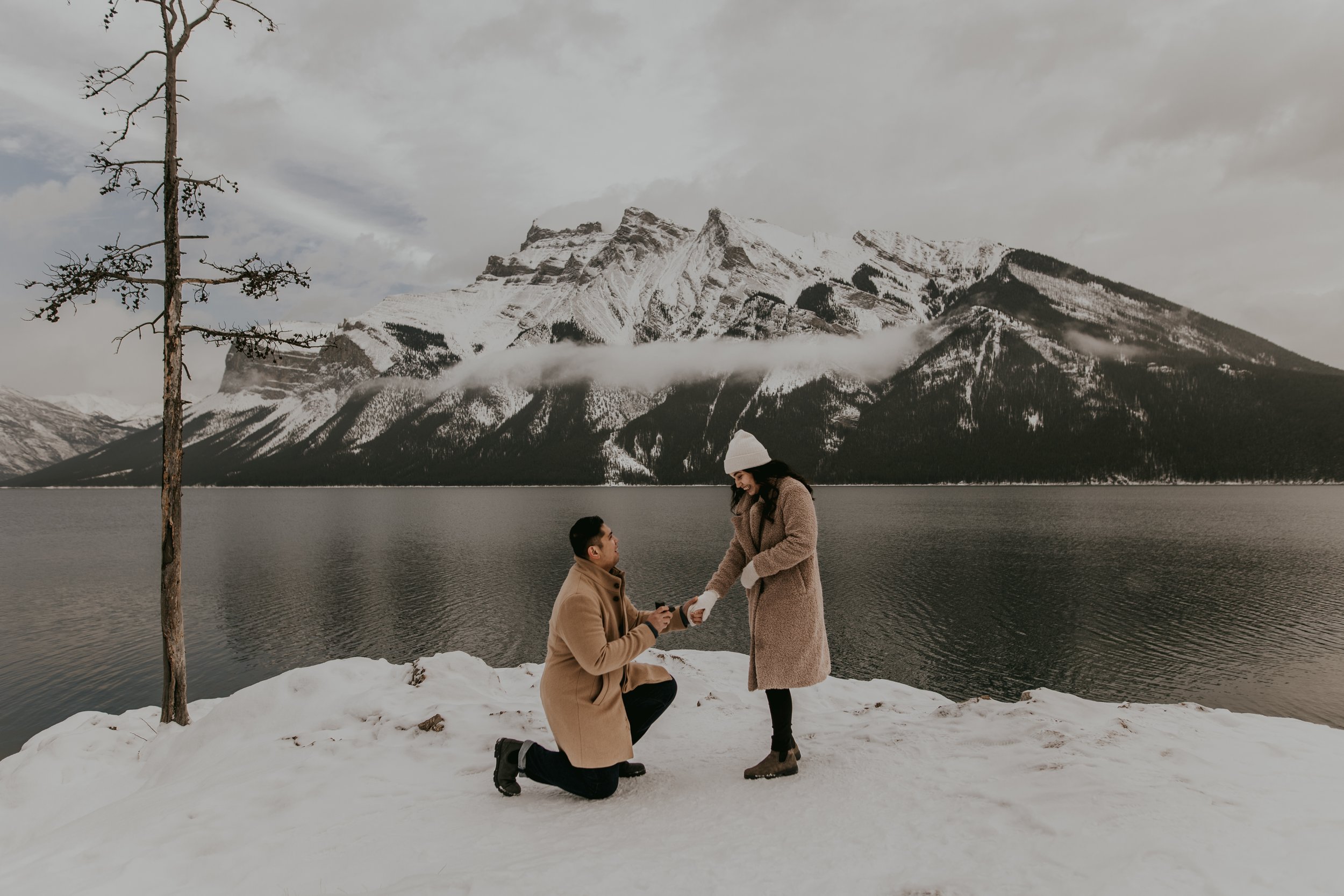 Banff proposal, banff photographer, proposal in banff