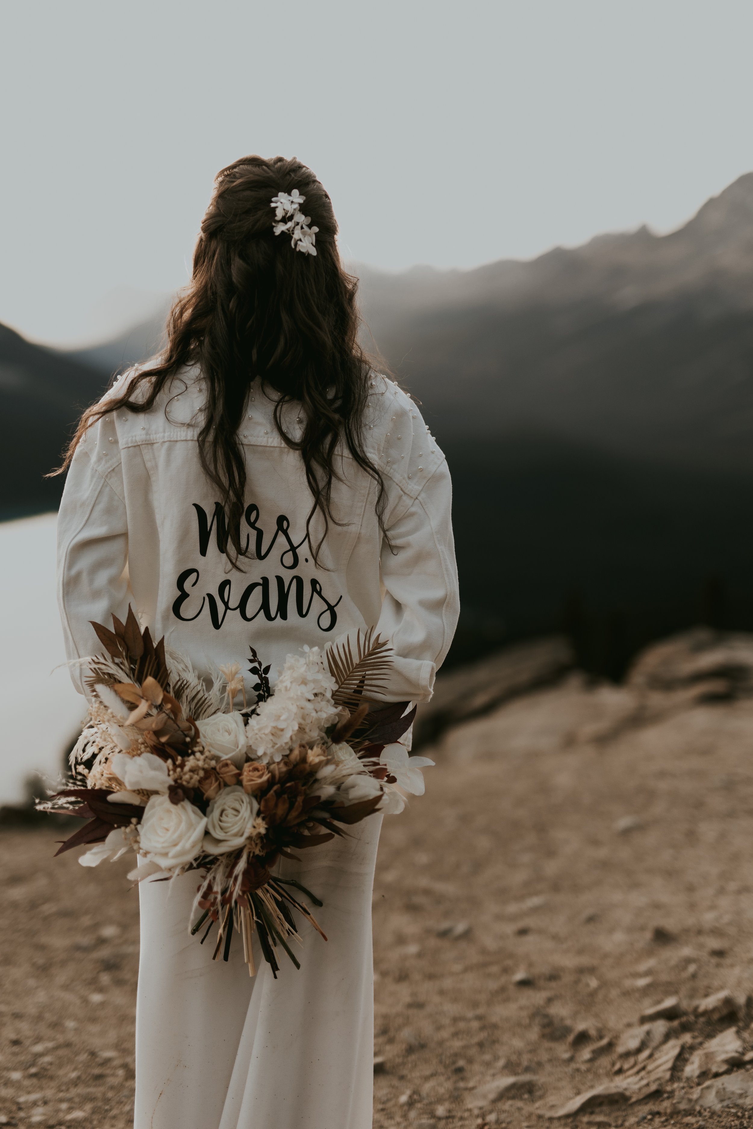 jean bridal jacket, custom jean wedding jacket