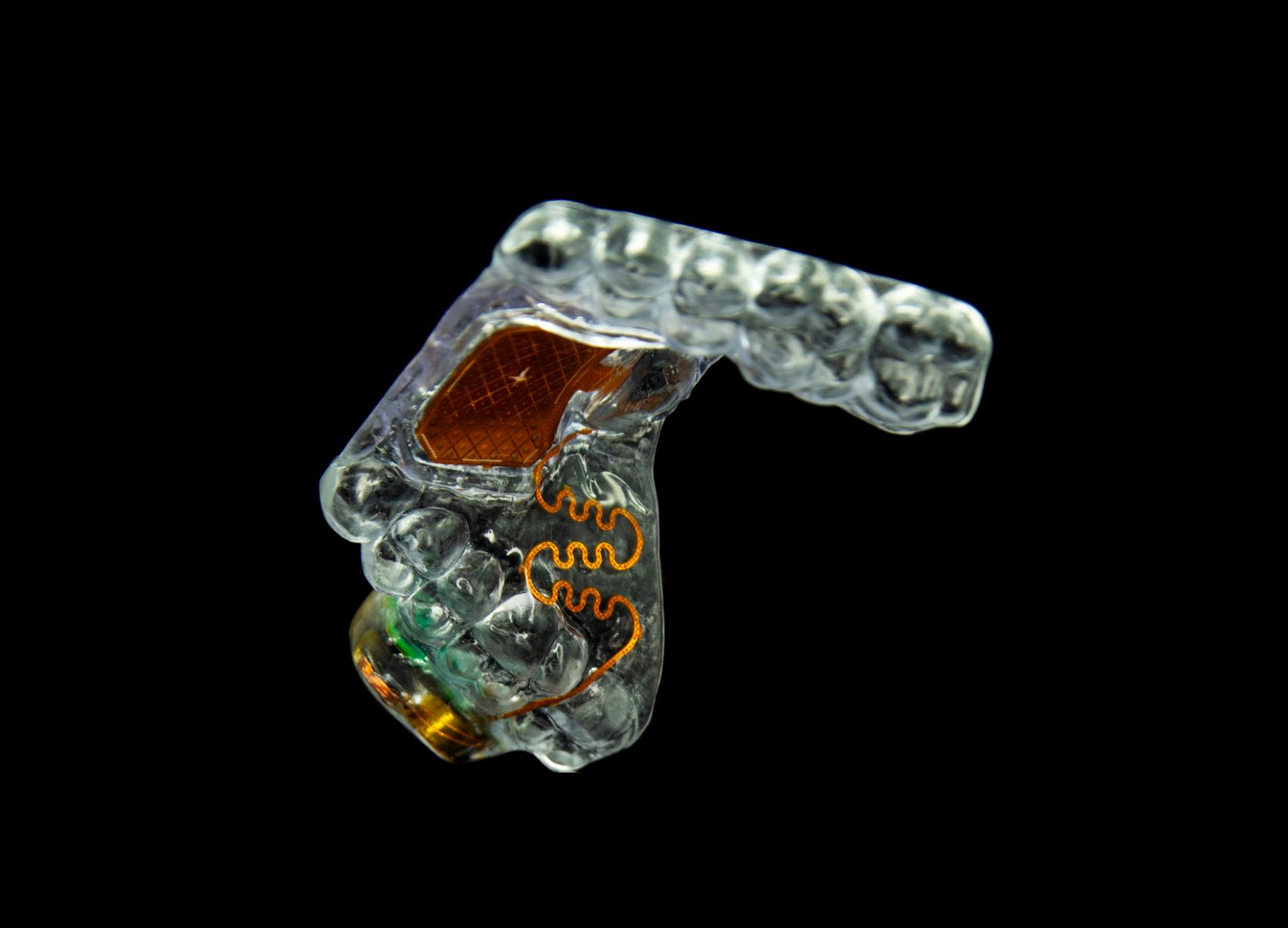  MouthPad is a custom-fit oral interface that turns tongue and head movement into computer input, allowing people to control a cursor, click, scroll, and type without using their hands. It works as a standard Bluetooth input device and fits entirely 
