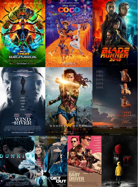 Top 10 Movies of 2017
