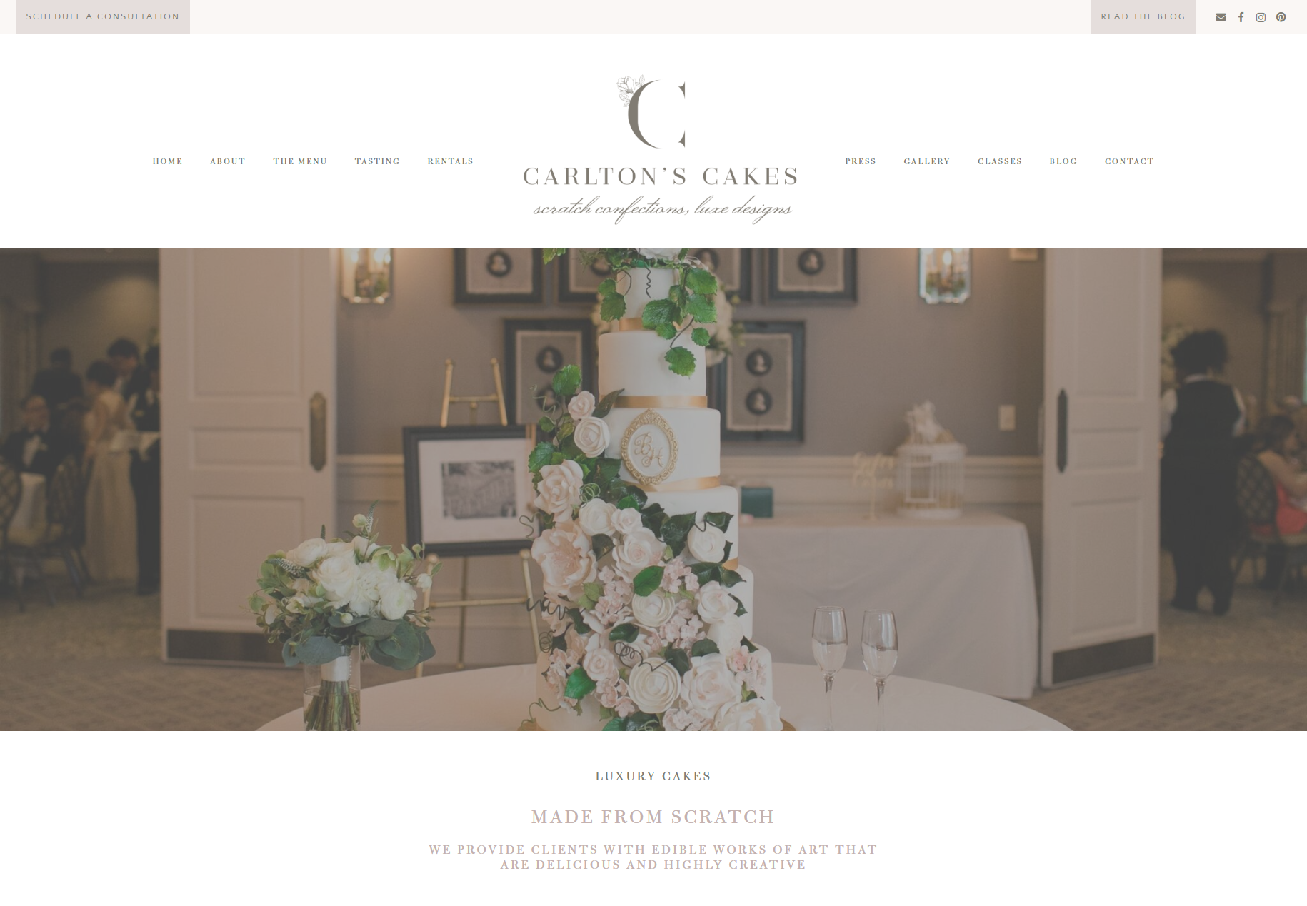 Brand &amp; Website Launch | Carlton's Cakes