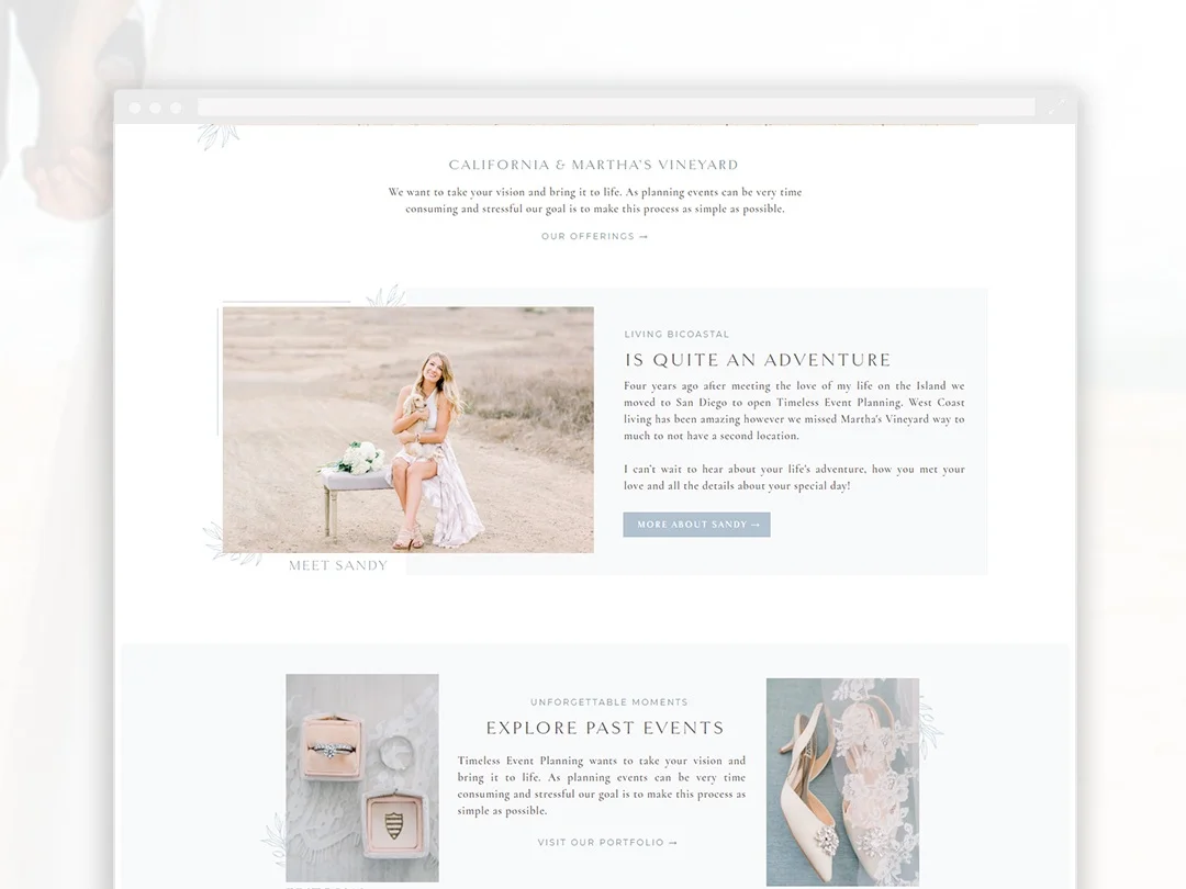 Brand &amp; Website Launch | Timeless Event Planning