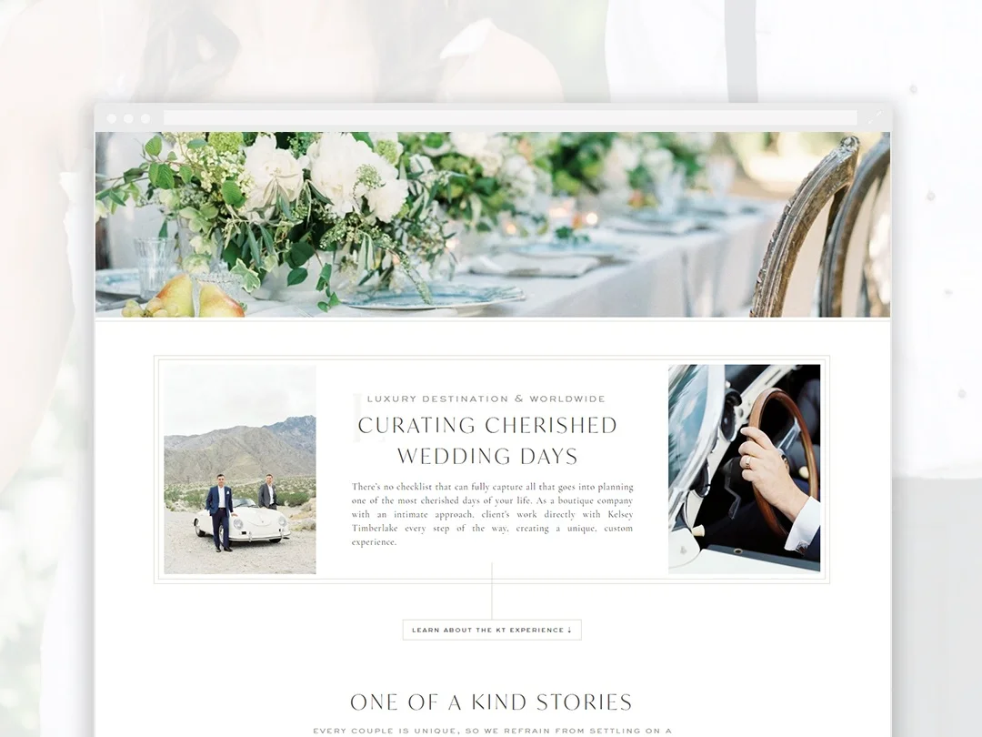 Brand &amp; Website Launch | Kelsey Timberlake Events