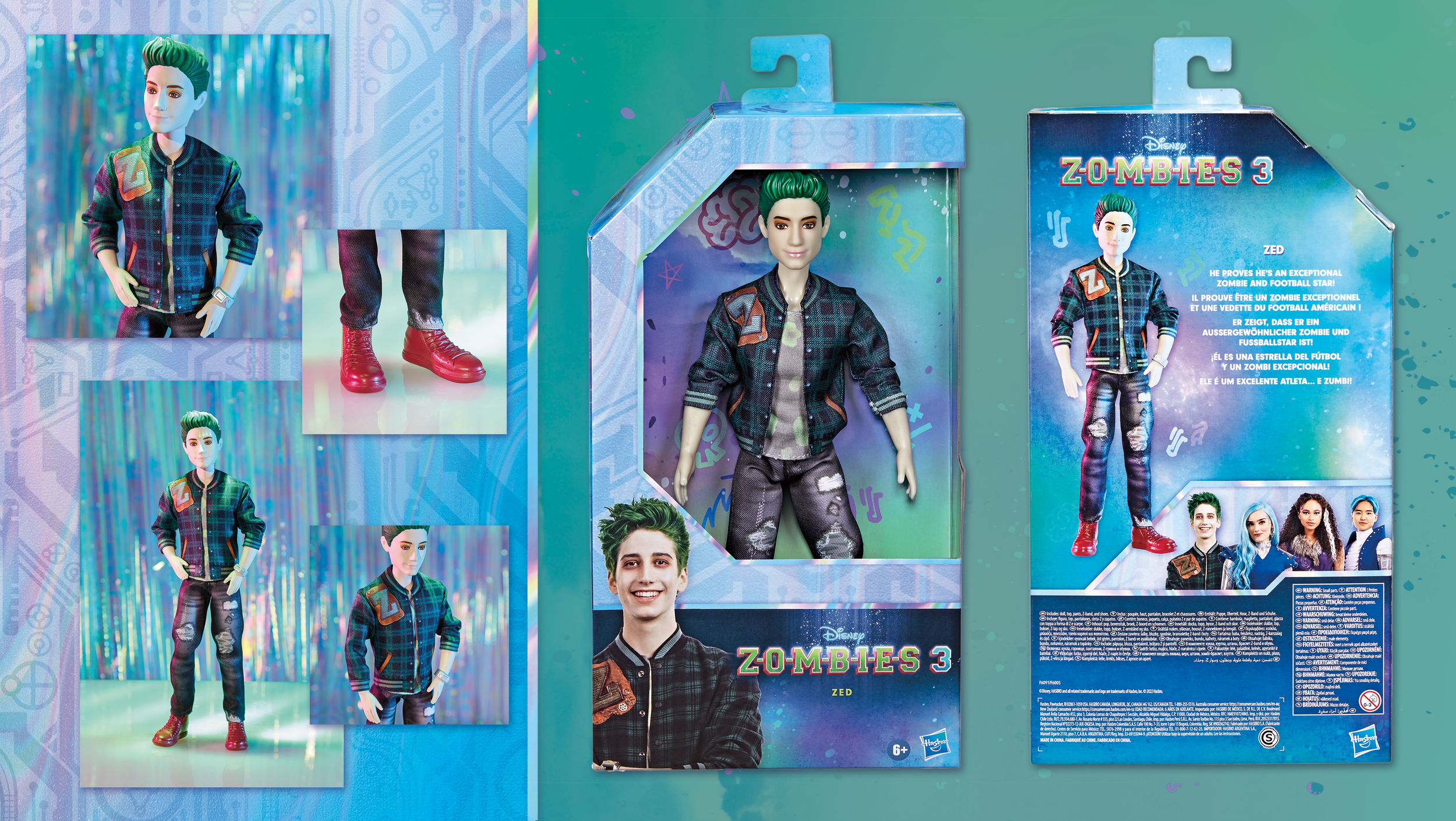 Disney Zombies 3 dolls 