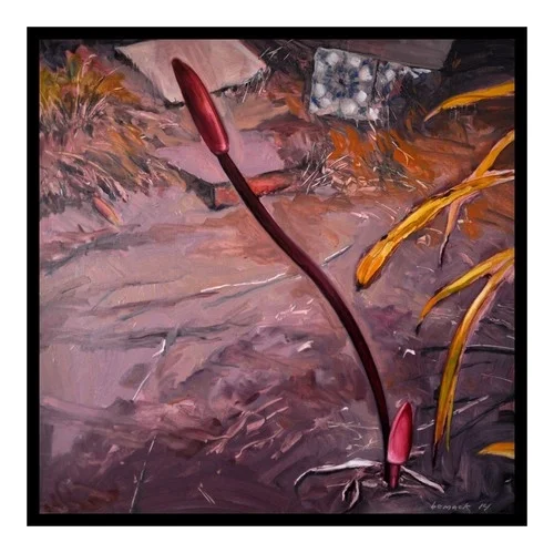 naked ladies 2014 oil on masonite 32"x32"