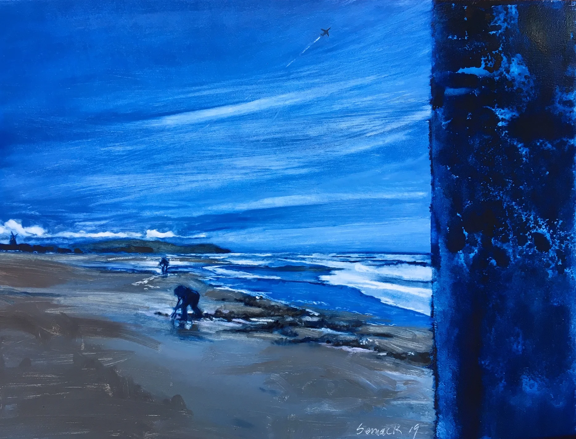 clam diggers oil on board 18”x 24”