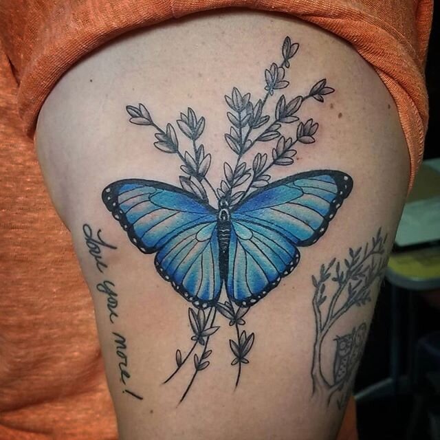 Blue butterfly by @crimsonarrowtattoo #butterfly #butterflytattoo #tigerlilytattoo #tattoo #tigerlily #pdxtattoo #pdxtattooartist #portlandtattoo #ttt #tttism #stayhome #quarantine #fuckcorona #fuckcovid19 #artist #art #motivation #supportsmallbusine