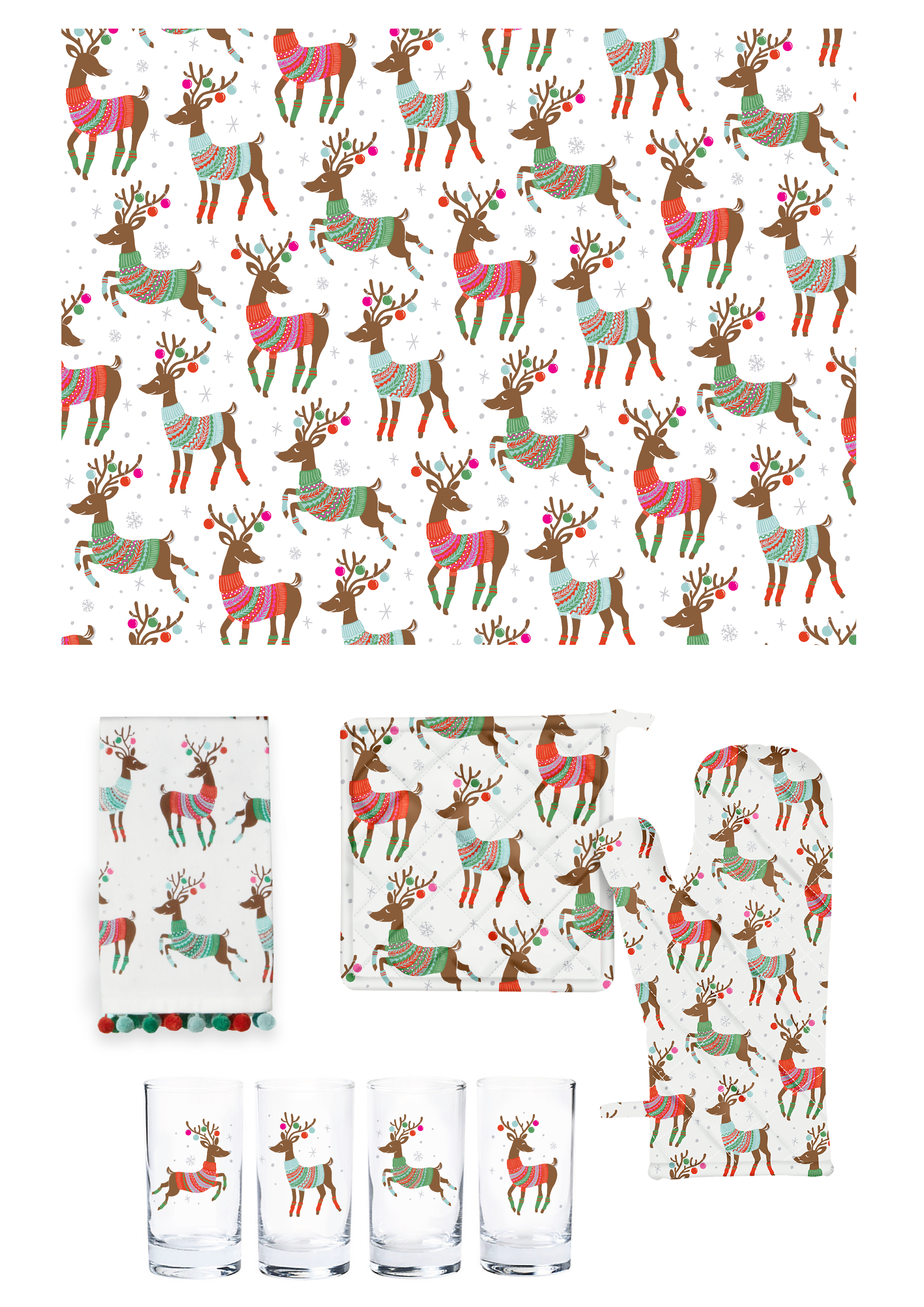 Dashing Reindeer Design