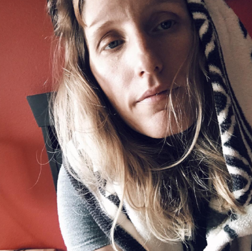 Me with the flu after days of overwhelm knocked my immune system out. 