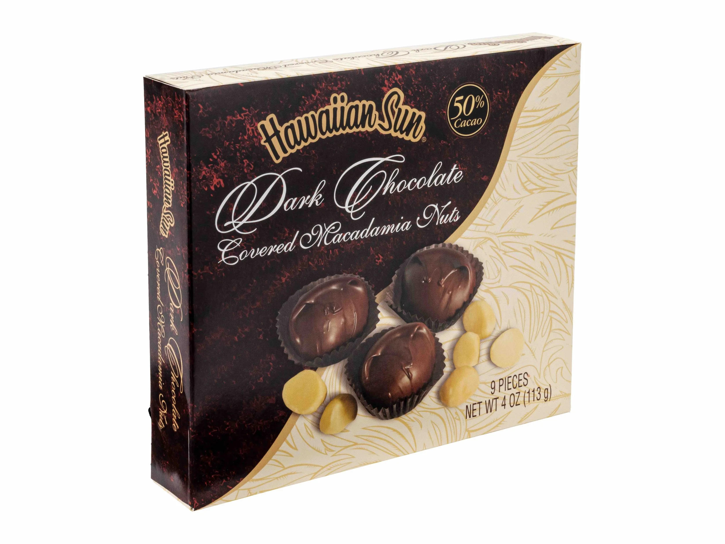Hawaiian Sun Dark Chocolate Covered Macadamia Nuts 