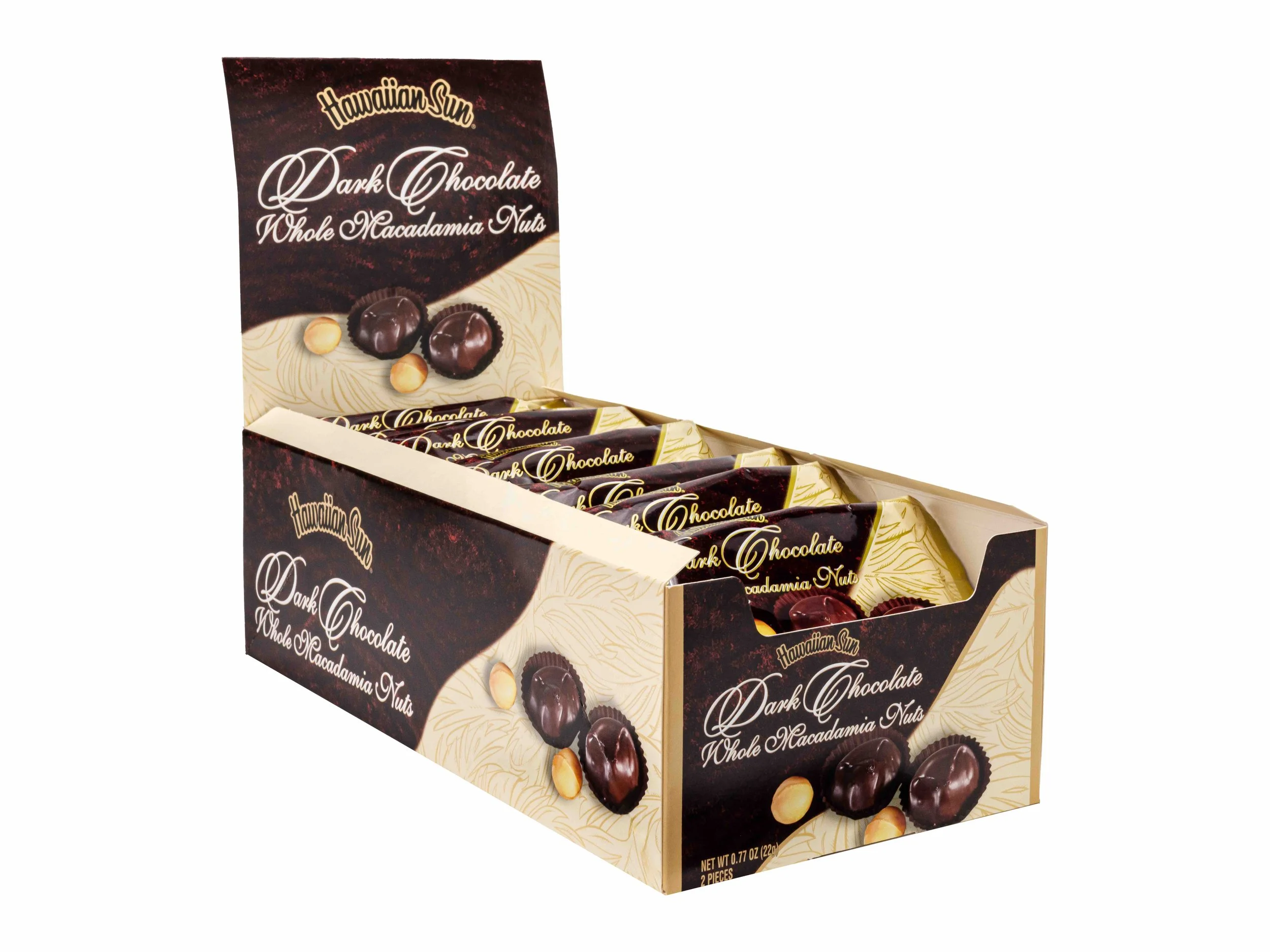 Hawaiian Sun Dark Chocolate Covered Macadamia Nuts