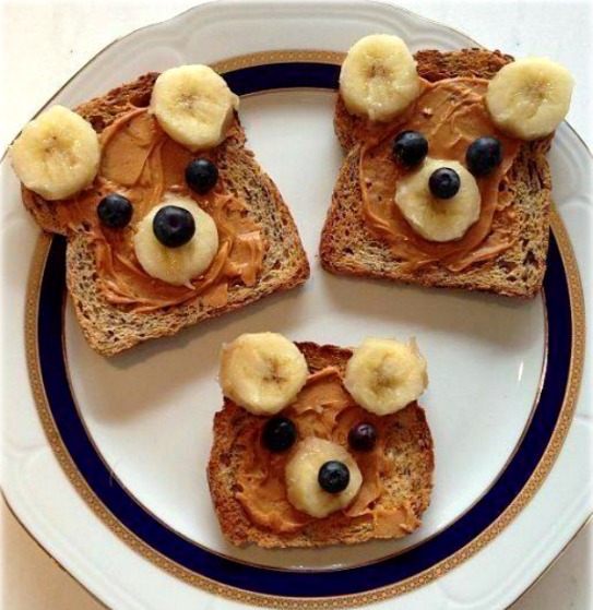 Super Fun Healthy Teddy Bear Toasts