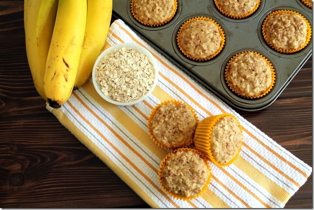 Oatmeal Banana Muffins