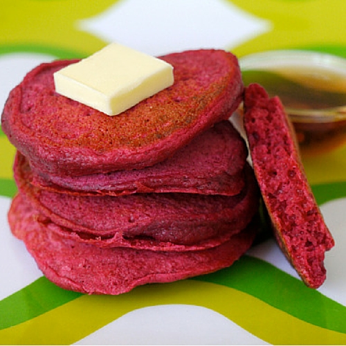 Red Beet Pancakes