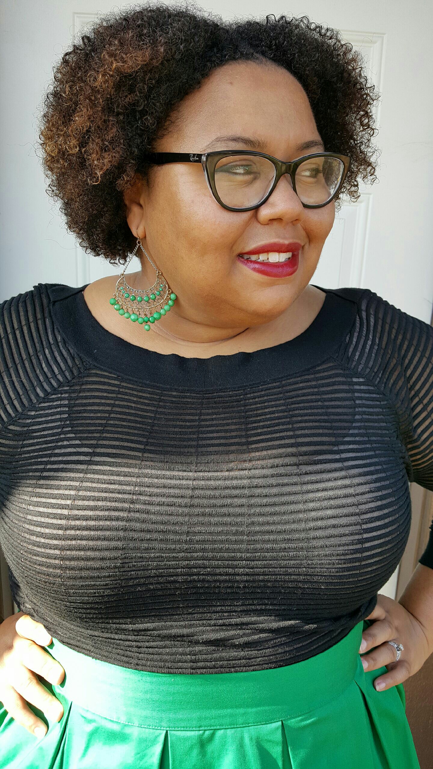 Natural hair, don't care! This is the wash and go look people...and I love it!