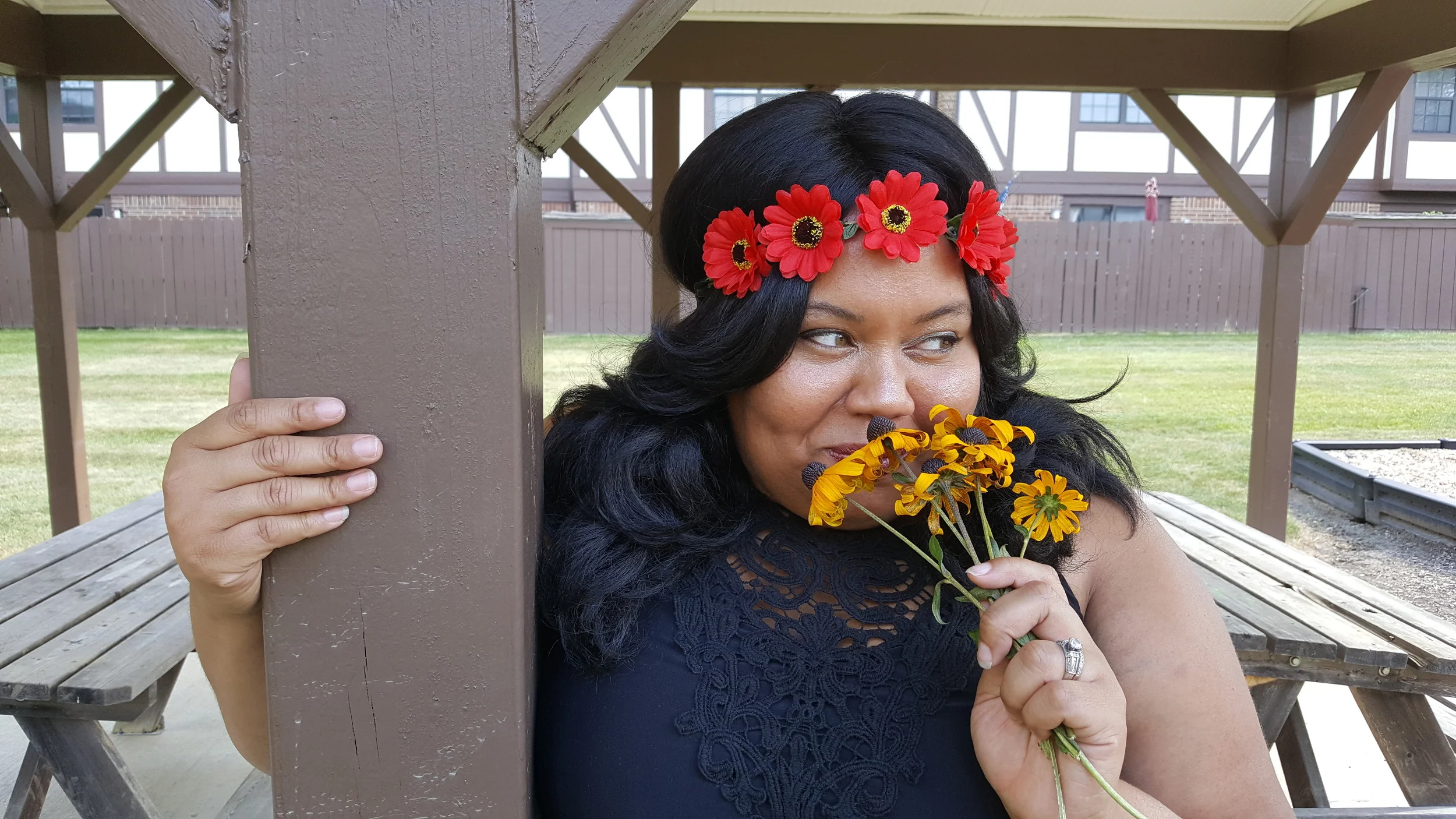 On the journey to happy, you have to stop and smell the flowers.