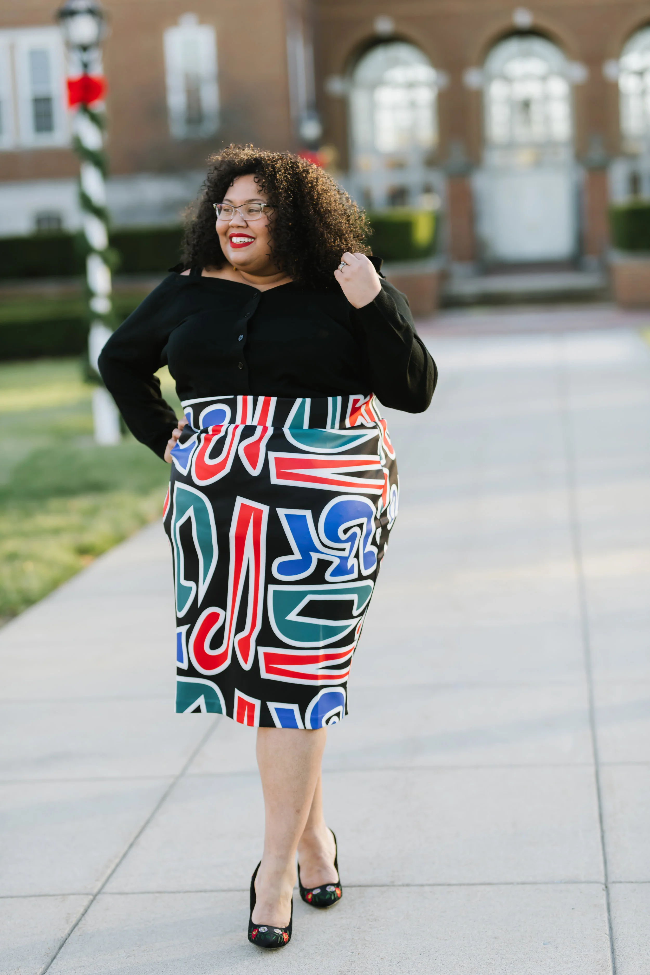 Skirt/Top: Eloquii Shoes: Target Attitute for 2018: All Mine. **This is not a sponsored post. 