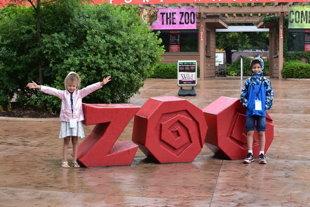 kids at the Fort Wayne Children's Zoo