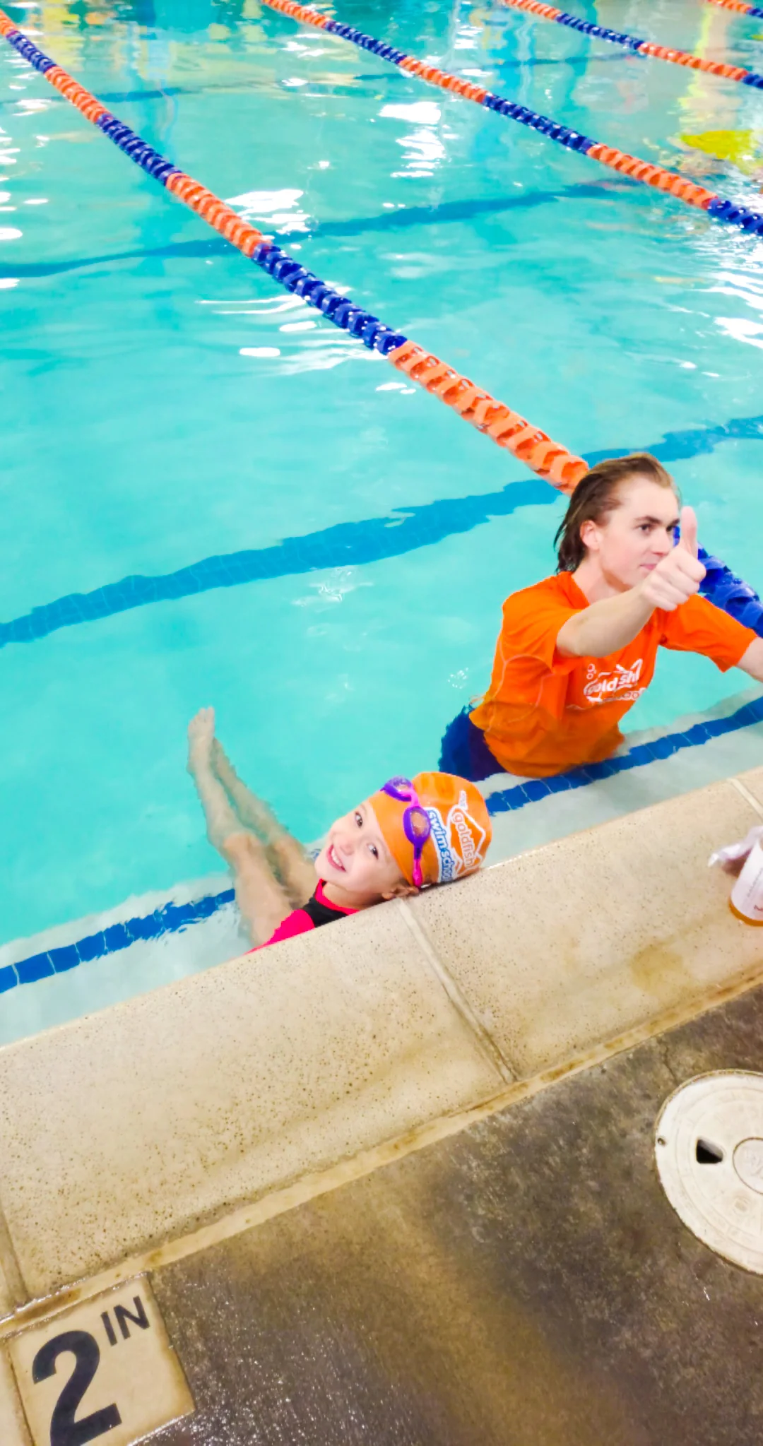We do swimming lessons at Goldfish Swim School to have a fun and safe Summer in the pool or ocean on vacation! Sign your kids up for swimming lessons today!