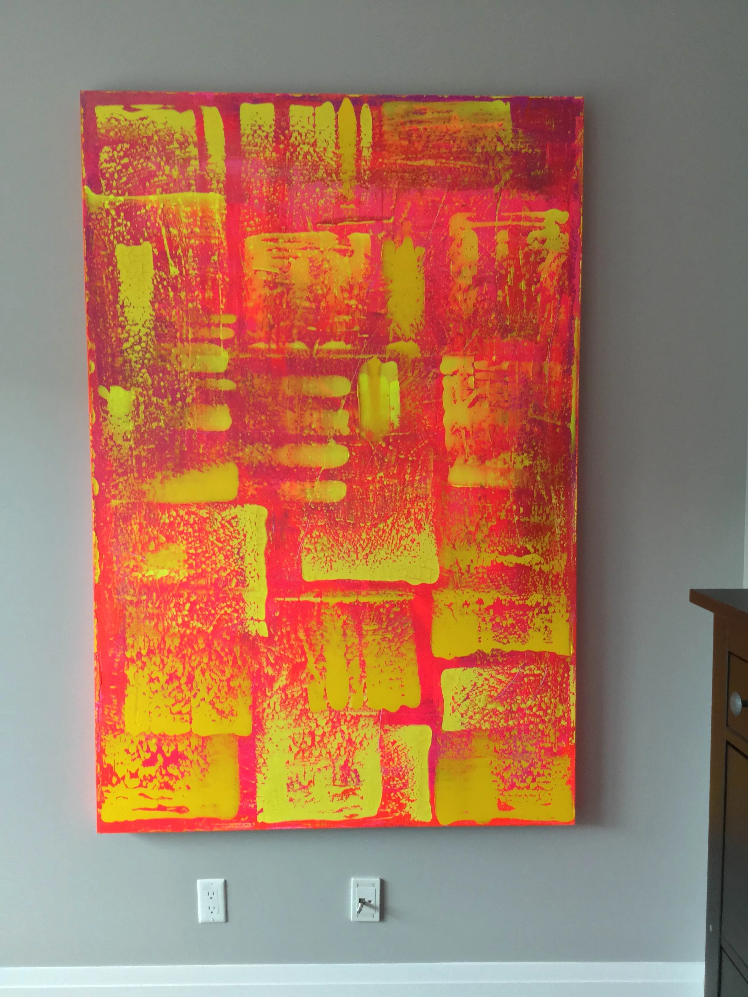 Untitled - Mixed Media on Reclaimed Canvas - 2015