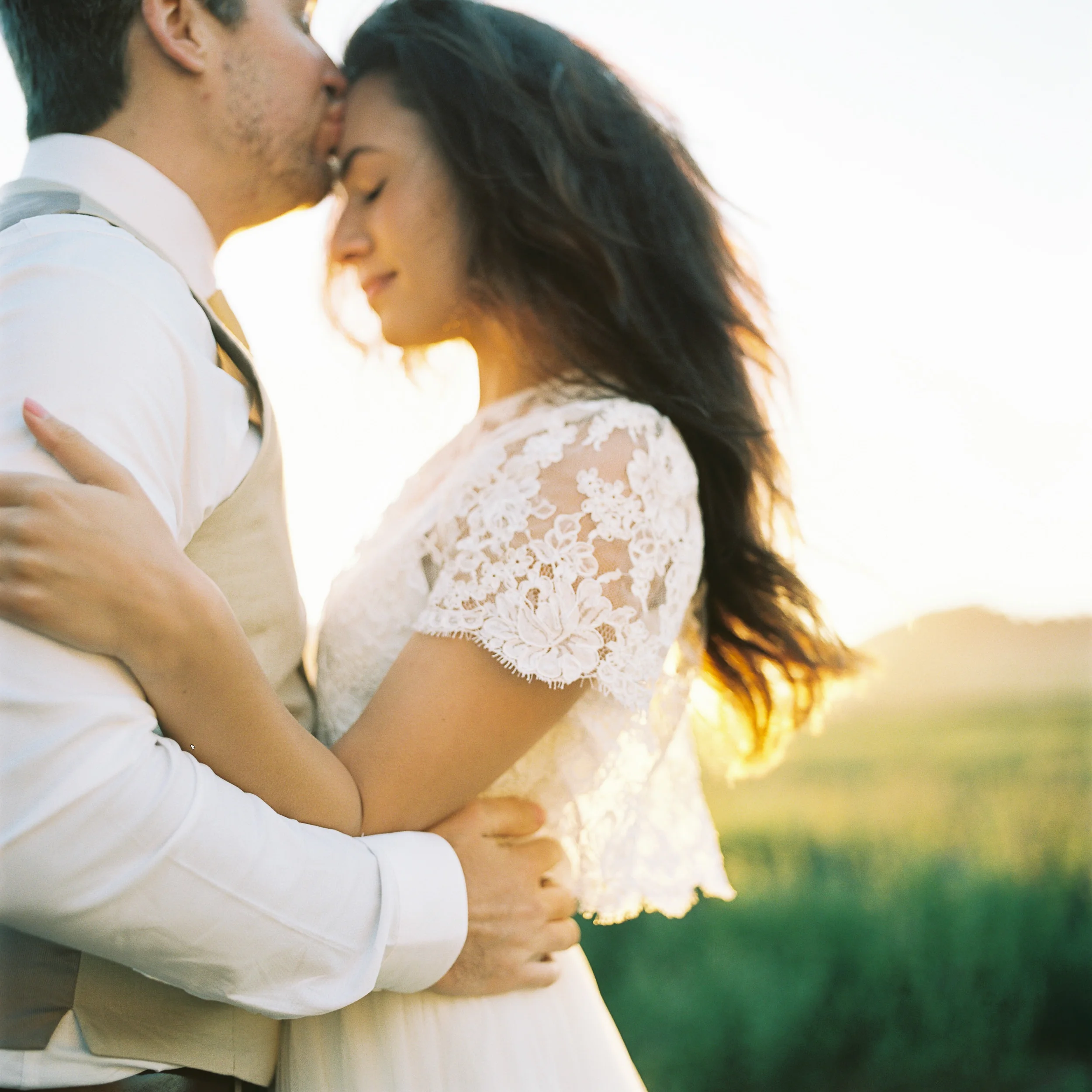 Bride and Groom Portrait, Ebey's Landing