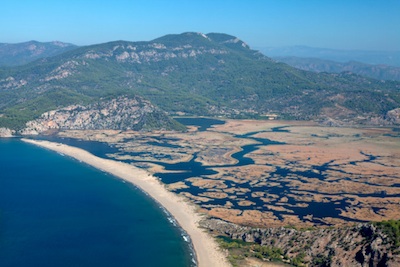 The delta of the Dalyan river