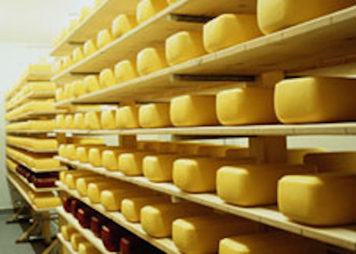 As cheese ripens it is inspected and turned. ©Getty Images