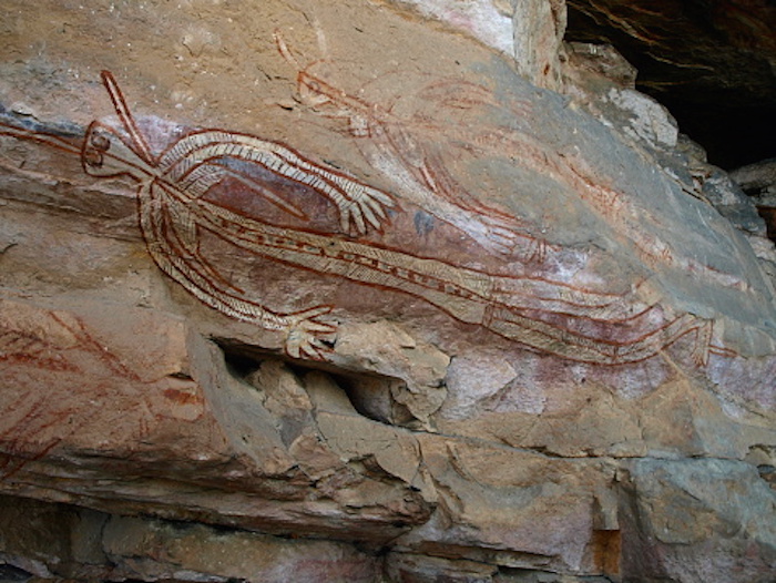 Aboriginal people recorded their history in rock paintings like this. Getty Images