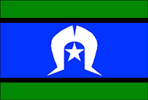 This flag representing the Torres Strait Islanders was designed in 1992