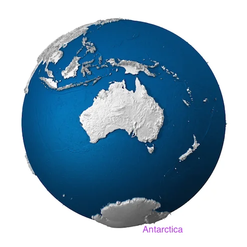 Antarctica is the southernmost continent. © Getty Images
