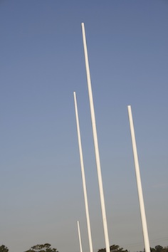 The aim of the games is to kick the ball between the two tall goal posts. © Getty Images