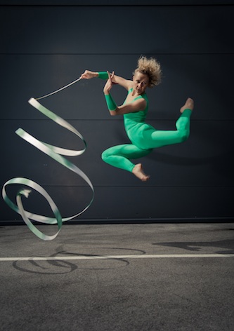 Floor exercises with the ribbon