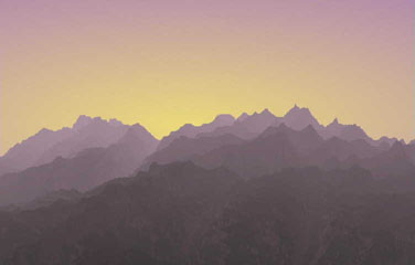 Sunrise over the mountains. ©Getty Images