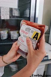 A bag of "A Positive" blood at a Blood Bank.© Getty Images