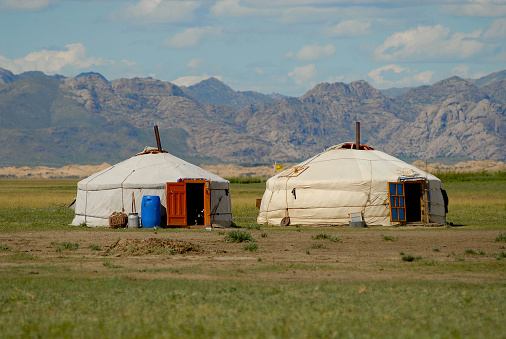 A yurt is a portable house used in Mongolia. Getty Images
