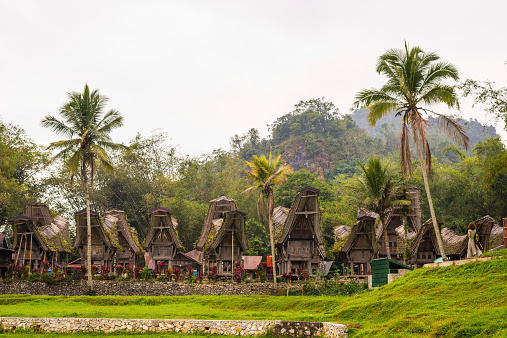 The boat shape is a symbol of the way the people travelled to Indonesia from China, long ago. Getty Images