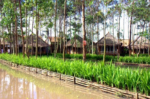 Kampung houses are made from forest materials. iStock image